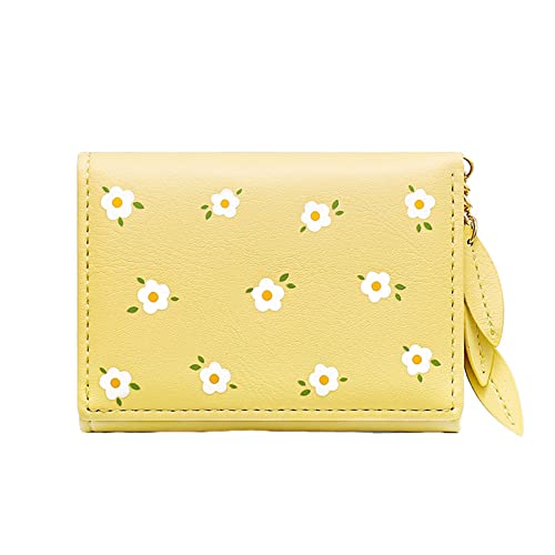 Geldbörsen Damen Von Thomy Kleine Damen-Geldbörse mit Blumenmuster, Multi-Karten-ID-Tasche, Damen-Geldbörse, Mini-Fronttasche, Geldbörse Geldbörsen Für von TDEOK