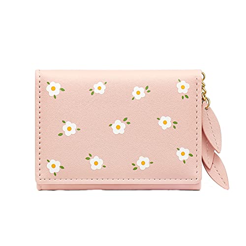 Geldbörsen Damen Von Thomy Kleine Damen-Geldbörse mit Blumenmuster, Multi-Karten-ID-Tasche, Damen-Geldbörse, Mini-Fronttasche, Geldbörse Geldbörsen Für von TDEOK