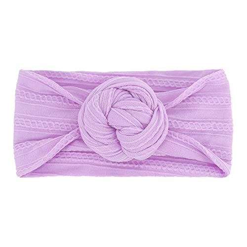 Haarband Breit Baby geknotetes Haarband-Kopfbedeckungs-Stirnband Kinder Kopfband (Purple, One Size) von TDEOK