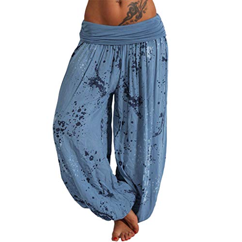 Haremshose Damen Extra Lang - Haremshosen Für Damen Bunt - Hippie Hose Lang Aladinhose Baumwolle Pluderhose Leicht Sommerhose Weites Beinfreizeithose Sommer Pumphose Damenhose High Waist Yogahose Haremshose Damen Extra Lang - Haremshosen Für Damen Bunt - Hippie Hose Lang Aladinhose Baumwolle Pluderhose Leicht Sommerhose Weites Beinfreizeithose Sommer Pumphose Damenhose High Waist Yogahose von TDEOK