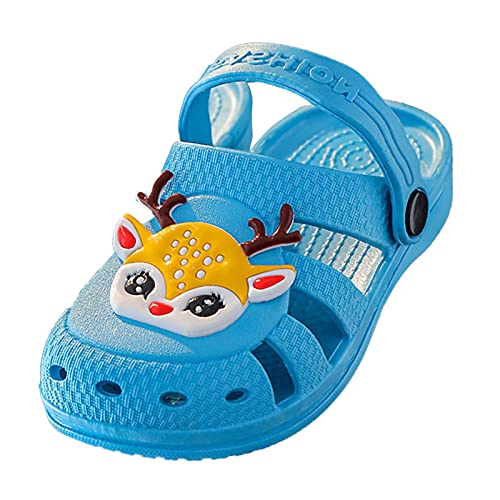 Karikaturen Schlappen Kinder-Sommer-Strand Sandalen Lässige Flache Schuhe Weiche Lauflernschuhe Barfußschuhe Kinder Baby Lauflernschuhe Mädchen Sommer Schuhe Jungen Badelatschen von TDEOK