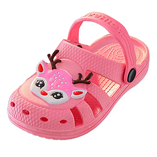 Karikaturen Schlappen Kinder-Sommer-Strand Sandalen Lässige Flache Schuhe Weiche Lauflernschuhe Barfußschuhe Kinder Baby Lauflernschuhe Mädchen Sommer Schuhe Jungen Badelatschen von TDEOK