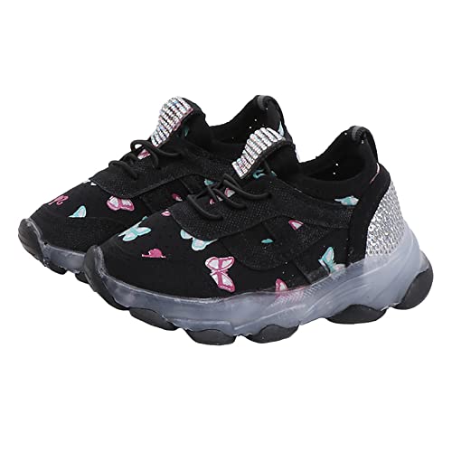 Laufschuhe Kinder Turnschuhe Atmungsaktive Sneaker Unisex Leicht Hallenschuhe Sportschuhe Blink Schuhe Casual Kinderschuhe Mädchen Gummisohle Baby Schuhe Blinken Freizeitschuhe von TDEOK