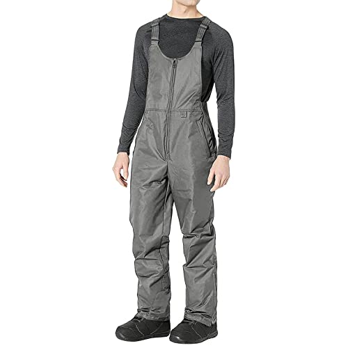 Schneehose Herren Mit TräGern: Wanderhose Herren Wasserdicht Atmungsaktiv Trekkinghose Thermo Outdoorhose Winter Softshellhose Mit Abnehmbaren HosenträGern Skihose/Thermohose/Snowboardhose von TDEOK