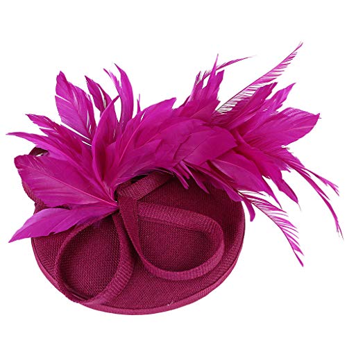 Stirnband Damen Winter Schwarz Gefüttert Kopfbedeckung Stirnband Schweißband Stirn (Hot Pink, One Size) von TDEOK