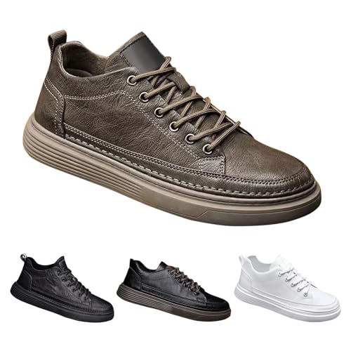 TDEOK Arbeitsschuhe Herren Männer Sportschuhe Atmungsaktiv Freizeitschuhe Orthopädische Herrenschuhe Niedrige Spitze Turnschuhe Herren Sportliche Schuhe Joggingschuhe Freizeit Straßenlaufschuhe von TDEOK