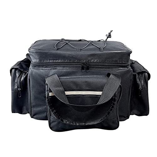 TDEOK Aufbewahrung für Outdoor-Aktivitäten Große Kapazität Gürteltasche Umhängetasche Große Umhängetasche Angelausrüstung Angeln Spezialpaket Trolley Bags Einkaufswagen Taschen (Black, One Size) von TDEOK