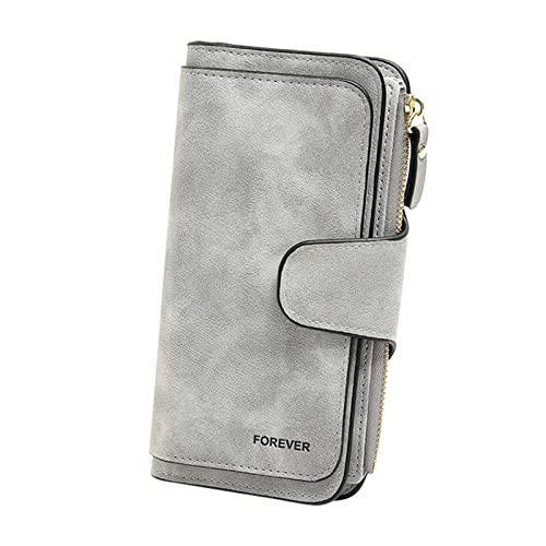 TDEOK Damen-Geldbörse aus mattem Handtaschen-Geldbörse Mehrzweck-Geldbörse für Frauen Herren Geldbörsen (G, One Size) von TDEOK