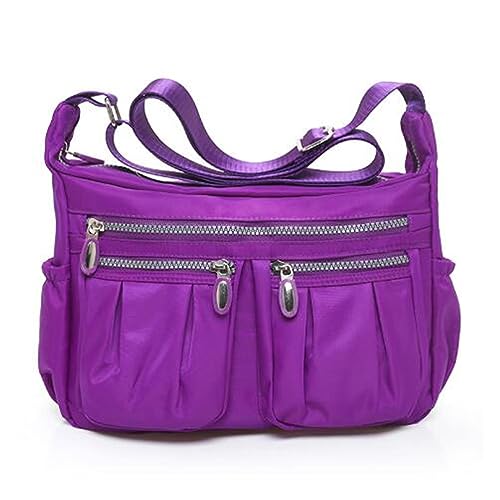 TDEOK Damen Taschen Groß Set Damentaschen, trendige Mode, Kordelzug, Damentasche, lässige Handtasche, Umhängetasche, Umhängetasche Taschen Damen Angebote (Purple, One Size) von TDEOK