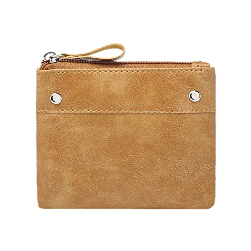 TDEOK Damentasche Modedesign Feine kleine PU- Geldbörse Geldbeutel Leichte Tasche Geldbörsen Damen Rot (Brown, One Size) von TDEOK