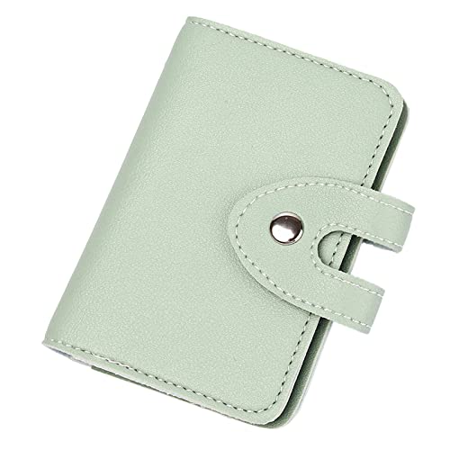 TDEOK Fashion ID Long Wallet Solid Color Buttons Damen Hasp Purse Mehrere Kartenfächer Clutch Bag Phone Bag Brieftasche Herren Groß Mit Reißverschluss (Green, One Size) von TDEOK