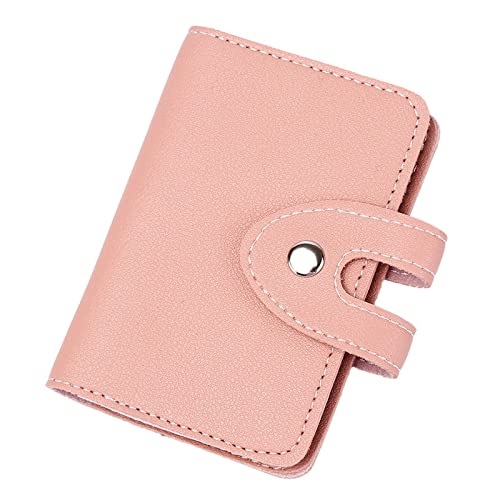 TDEOK Fashion ID Long Wallet Solid Color Buttons Damen Hasp Purse Mehrere Kartenfächer Clutch Bag Phone Bag Brieftasche Herren Groß Mit Reißverschluss (Pink, One Size) von TDEOK