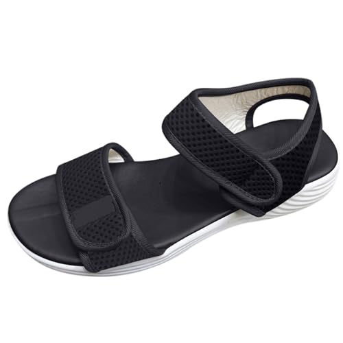 TDEOK Flache Sandalen für Damen, Hausschuhe für drinnen und draußen, Flip-Flops für Herren, Wandersandalen, Hausschuhe mit offener Spitze für Herren, Plateausandalen für Damen, Damenschuhe (Black, 41) TDEOK Flache Sandalen für Damen, Hausschuhe für drinnen und draußen, Flip-Flops für Herren, Wandersandalen, Hausschuhe mit offener Spitze für Herren, Plateausandalen für Damen, Damenschuhe (Black, 41) von TDEOK
