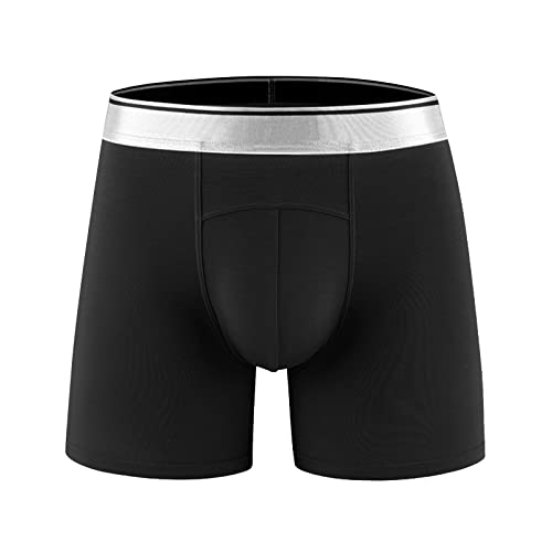 TDEOK Herren Boxer Shorts Lange Bein Unterwäsche Boxershorts Microfaser Unterhose Atmungsaktiv Schnelltrocknend Underwear Sommer Badehose Mit Ausbuchtung Sportunterhosen Passform Underpants von TDEOK