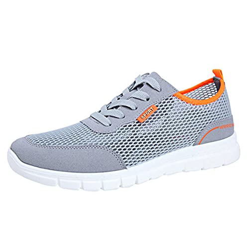 TDEOK Herren Business Schuhe Hoch Atmungsaktive Schuhe Mode Männer Lace-up Sport Bottom Mesh weiche lässige für Herren Sportschuhe Herren Angebote von TDEOK