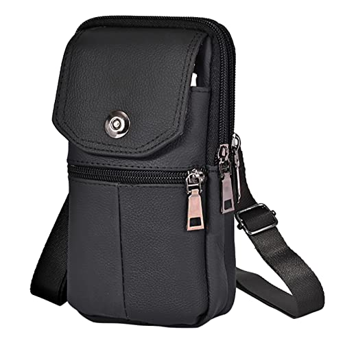 TDEOK Herren Gürteltasche Handytasche Magnetschnalle Outdoor Sport Umhängetasche Geldbörse Umhängetasche Brieftasche Damen Für Impfpass (A, A) von TDEOK