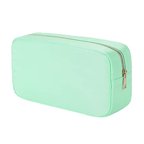 TDEOK Reisetasche, modisch, einfach, Bonbonfarben, einfarbig, mit großer Kapazität, tragbar, wasserdicht, aus Nylon Reisezubehör (Mint Green, One Size) von TDEOK