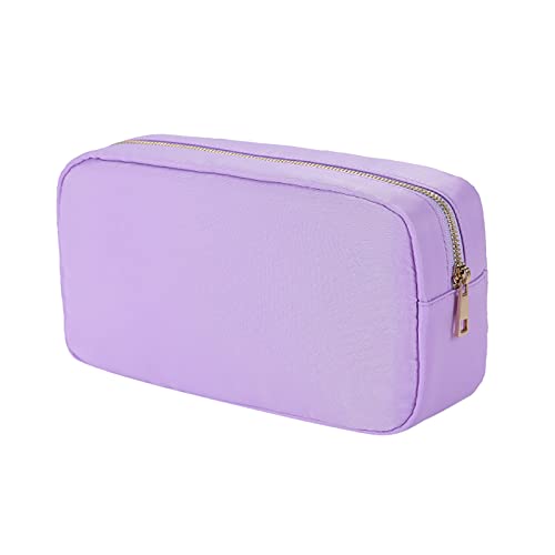 TDEOK Reisetasche, modisch, einfach, Bonbonfarben, einfarbig, mit großer Kapazität, tragbar, wasserdicht, aus Nylon Reisezubehör (Purple, One Size) von TDEOK