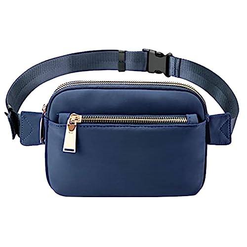 TDEOK Rucksäcke für Damen und Herren, Umhängetasche, Gürteltasche mit verstellbarem Riemen, für Workout im Freien, Reisen, Freizeit, Laufen, Wandern Hüfttaschen Damen (Blue, One Size) von TDEOK