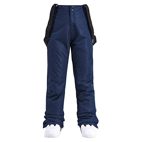 TDEOK Skihose Damen Mit HosenträGer Softshell: Schneehose Herren Wasserdicht Warm Outdoorhose Winter Trekkinghose Lang Warm Softshellhose Schneelatzhose Snowboardhose Mit Verstellbarer TräGern von TDEOK