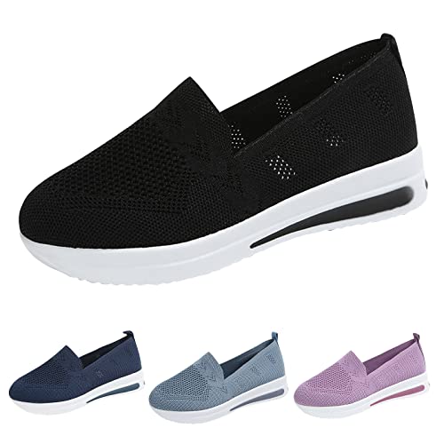 TDEOK Sneaker Damen Diabetiker Schuhe Vermascht - Sommer Leicht Walkingschuhe Turnschuhe Atmungsaktive Lässige Komfort Laufschuhe Breite Fuß Orthopädische Bequeme Outdoor Sportschuhe von TDEOK