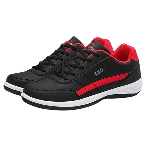 TDEOK Sneaker Herren Übergrößen 45-50 | Leichte Sportschuhe Herren Breit Laufschuhe rutschfest Turnschuhe Freizeitschuhe Verschleißfest Walkingschuhe Mit Schnürsenkel Straßenlaufschuhe von TDEOK