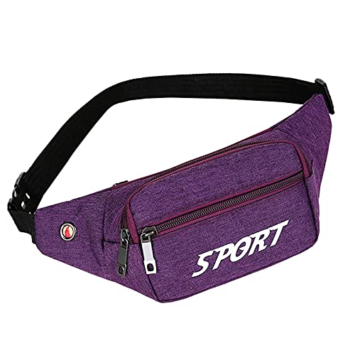 TDEOK Sports Outdoor multifunktionale Taschen Gürtel Herren Sendertasche Taillenbeutel Taktische Hüfttaschen (Purple, 29X3X10) von TDEOK