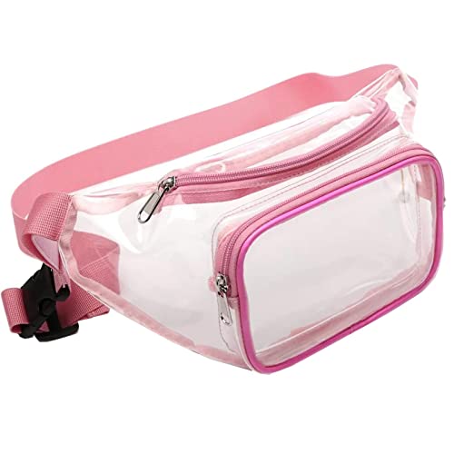 TDEOK Verstellbarer Gürtel, wasserdichte, niedliche Tasche, transparente Taillen-Geldbörse, transparente Packtasche Kinder Rucksäcke 6 (RD2, One Size) von TDEOK