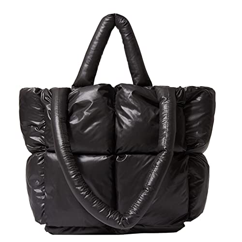 TDEOK Weste Ohne Ärmel Mit Vielen Taschen Umhängetasche Daunen-Umhängetasche Damenhandtasche Taschen Organisator Tür (Black, One Size) von TDEOK