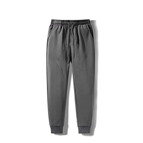 Thermo Jogginghose Herren: Winter Laufhose Herren Lang Trainingshose - Outdoor Thermohose Herren Winterhose-Trekkinghose Fleece-GefüTterte Sporthose-Freizeithosen- Sherpa-Sweatpants,Wanderhose von TDEOK