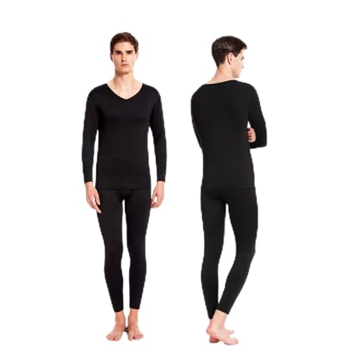Thermounterwäsche Herren Extra Warm - Skiunterwäsche Damen Set Warm Merino Funktionsunterwäsche Winter Thermowäsche Set Atmungsaktiv Funktionswäsche Thermo Unterwäsche Thermounterhemd Thermounterhose von TDEOK