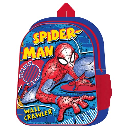 TDL Unisex Kinder Rucksack, Spiderman-Blue Crawl, Medium von TDL