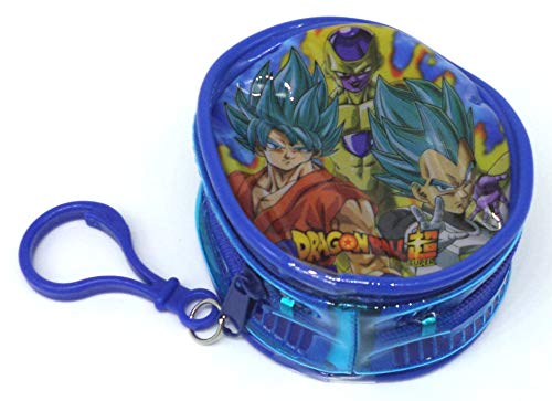 TDL Dragon Ball Z Geldbörse Portemonnaie - Offiziell Lizensiert - 8 cm - Rund - Zip-Verschluss - Schlüsselanhänger - Coin Purse von TDL