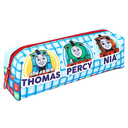 TDL Federmäppchen für Kinder, Motiv Thomas & Friends, rechteckig, Blau, hellblau von TDL