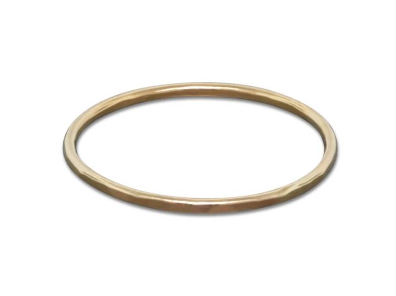 Zierlicher 14K Gold Gehämmerter Versprechensring - Stapelbarer Strukturierter Ehering Für Frauen von TDNCreations