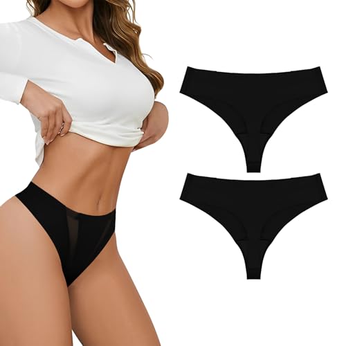 TDONE String Tanga Damen Nahtlos Cameltoe Concealer,Atmungsaktiv Sport Unterhosen Nahtlose Sexy Bequem Thong Camel Toe Invisible Unterwäsche Frauen Seamless Slip Verbergen weiblicher Linien von TDONE
