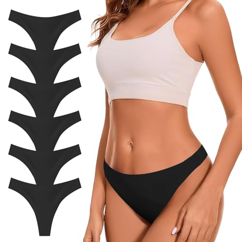 TDONE String Tanga Damen Nahtlos,Seamless Slip Niedriger Taille Bequem Nahtlose Unterhosen Damen Sexy Thong Atmungsaktiv Unterwäsche Frauen Brazilian Bikini Invisible Panties 6er Pack TDONE String Tanga Damen Nahtlos,Seamless Slip Niedriger Taille Bequem Nahtlose Unterhosen Damen Sexy Thong Atmungsaktiv Unterwäsche Frauen Brazilian Bikini Invisible Panties 6er Pack von TDONE