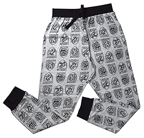 Harry Potter Loungepants für Herren, offizielles Lizenzprodukt, Grau, Harry Potter, L von TDP Textiles