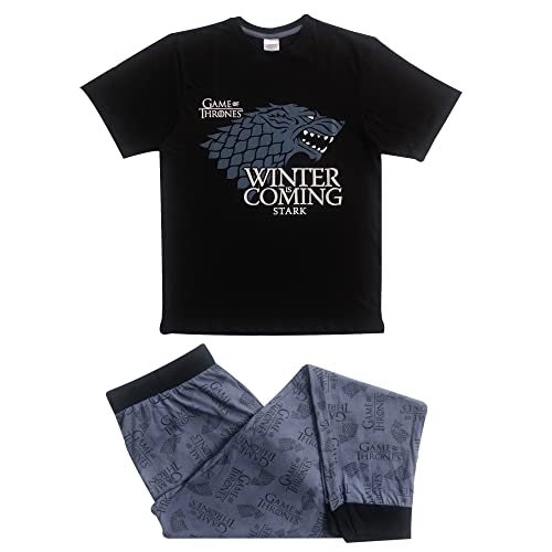 Offizielles Game of Thrones Winter Is Coming Stark, Pyjama-Set, Größe S-XL, multi, M von TDP Textiles
