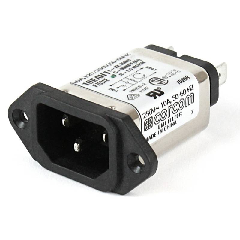 TE Connectivity Corcom 10EAH1 EMI Filter IEC 320 C18 Netzfilter Steckverbinder von TE Connectivity