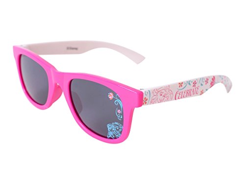 TE-Trend Frozen Kinder Mädchen Girl Sonnenbrille Kindersonnenbrille Sonnenschutz UV400 Brille Motivbrille Summer Celebrate Pink Weiß von TE-Trend