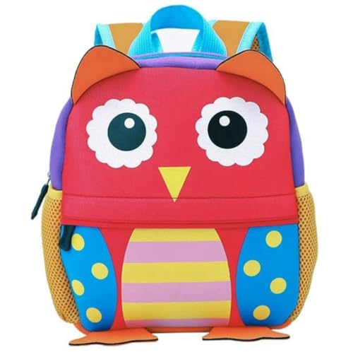 TEAMEN® Kinderrucksack Animal Schule Tasche Rucksack for Kinder Baby Jungen Mädchen Kleinkind 3-6 Alter (Eule) von TEAMEN