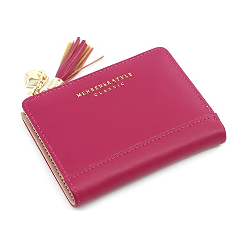 Damen Geldbörse Kleine Süße Geldbörse Damen Kurze Leder Damen Geldbörsen Herz Geldbörsen Weibliche Geldbörse Kupplung,Rose Red Damen Geldbörse Kleine Süße Geldbörse Damen Kurze Leder Damen Geldbörsen Herz Geldbörsen Weibliche Geldbörse Kupplung,Rose Red von TEAMOT