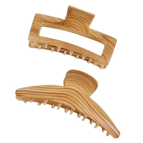 Haarklammern aus Metall für Damen, Holzmaserung, Metall-Haarklammern für dickes Haar, große Haarklammern für Haarspangen, Haarklammern, halber Dutt, Haarnadeln für Damen, dünnes Haar, Haarklammern aus Metall für Damen, Holzmaserung, Metall-Haarklammern für dickes Haar, große Haarklammern für Haarspangen, Haarklammern, halber Dutt, Haarnadeln für Damen, dünnes Haar, von TEBIEKOY