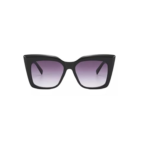 TECH-LINE-DIRECT FASHION ACCESSORIES CatEye Sonnenbrille für Damen, modisch, mit Katzenaugen, Schwarz, Schwarzer Rahmen + Gradient Objektiv von TECH-LINE-DIRECT FASHION ACCESSORIES
