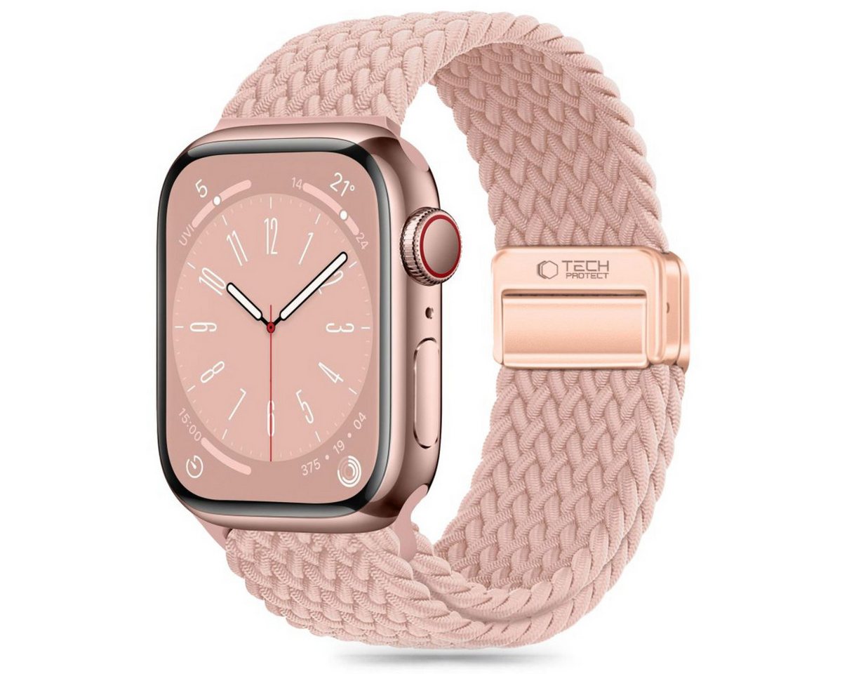 TECH PROTECT Armband (Armband, Einzelartikel), Geflochtenes Nylonarmband mit Magnetverschluss für Apple Watch von TECH PROTECT