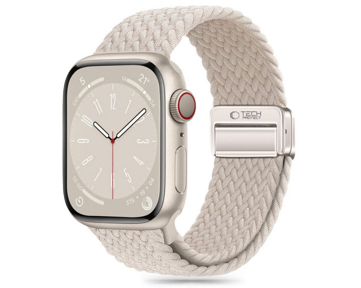 TECH PROTECT Armband (Armband, Einzelartikel), Geflochtenes Nylonarmband mit Magnetverschluss für Apple Watch von TECH PROTECT