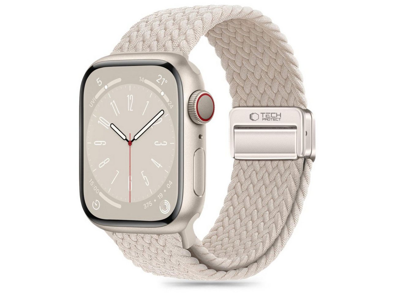 TECH PROTECT Armband (Armband, Einzelartikel), Geflochtenes Nylonarmband mit Magnetverschluss für Apple Watch von TECH PROTECT