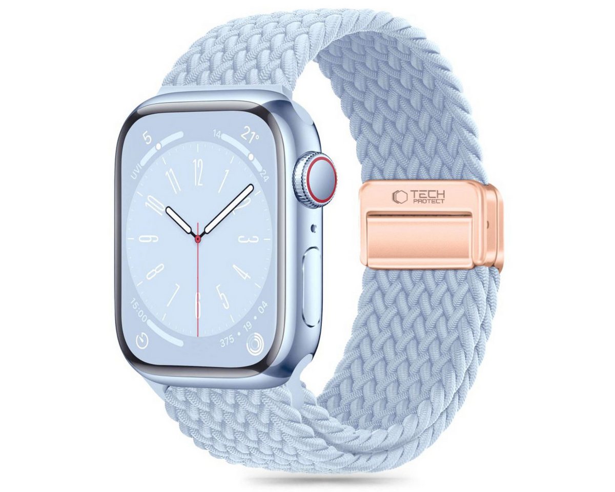 TECH PROTECT Armband (Armband, Einzelartikel), Geflochtenes Nylonarmband mit Magnetverschluss für Apple Watch von TECH PROTECT