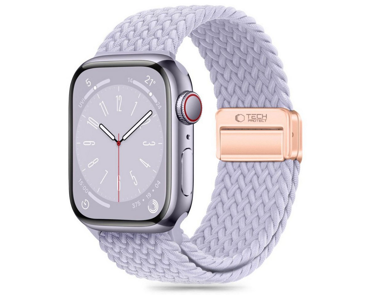 TECH PROTECT Armband (Armband, Einzelartikel), Geflochtenes Nylonarmband mit Magnetverschluss für Apple Watch von TECH PROTECT